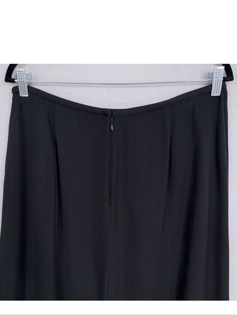 Talbots Black Flowing Silk Maxi Skirt - Picture 5 of 8